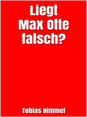 cover image of Liegt Max Otte falsch?